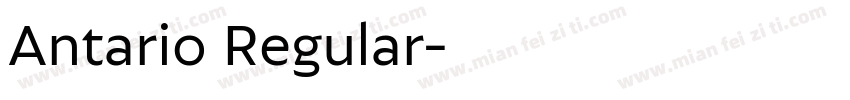 Antario Regular字体转换